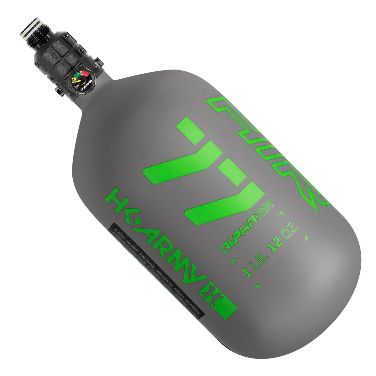 Tanque de Aire Comprimido (HPA) "ALPHA AIR" | Fibra de Carbono Ultra Ligero - 4500 psi