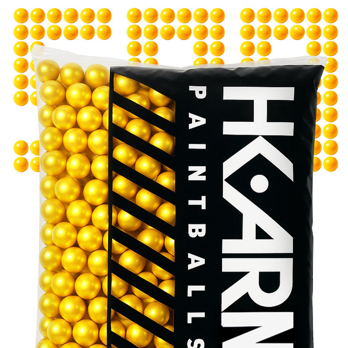 HK ARMY PREMIER | Level 3 "Pineapple Punch Scented" Paintballs (Bolas de Pintura para Escenario / MAGFED con Aroma a Piña) - .68 Cal.