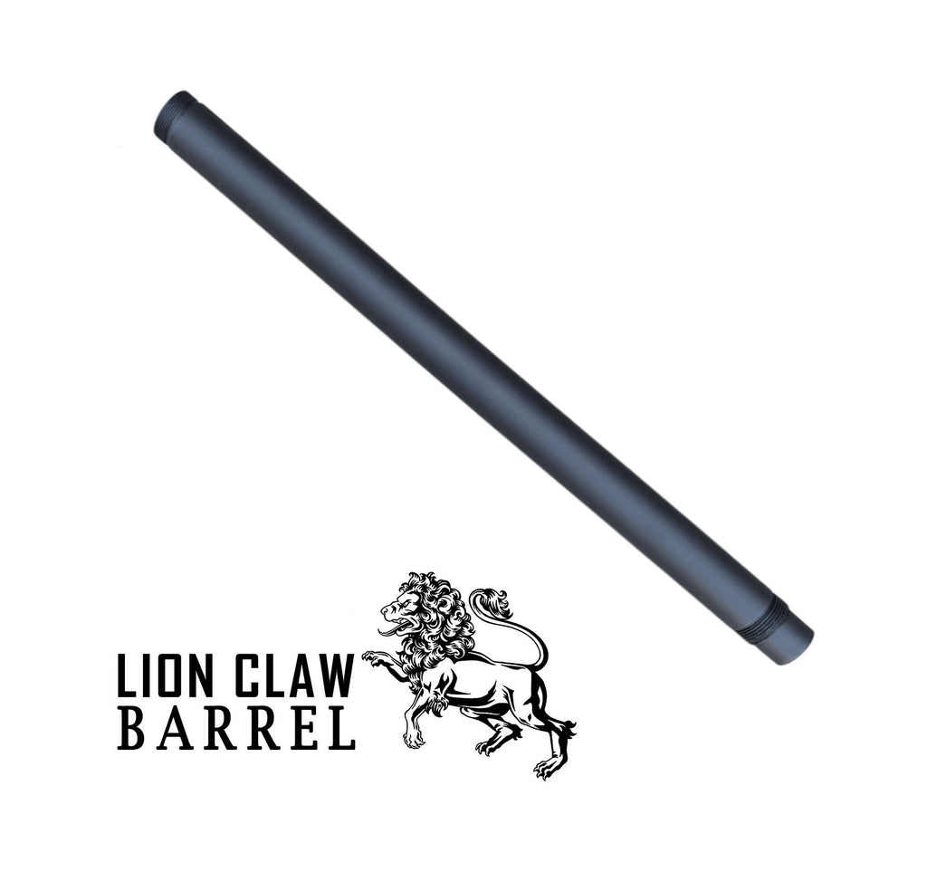 Cañón &quot;LION CLAW&quot;  de 3&quot; a 20&quot; de Longitud con Punta Roscada de 22 mm para Diferentes Marcadoras: Tippmann, BT, Valken, Planet Eclipse, Tacamo, First Strike Etc...