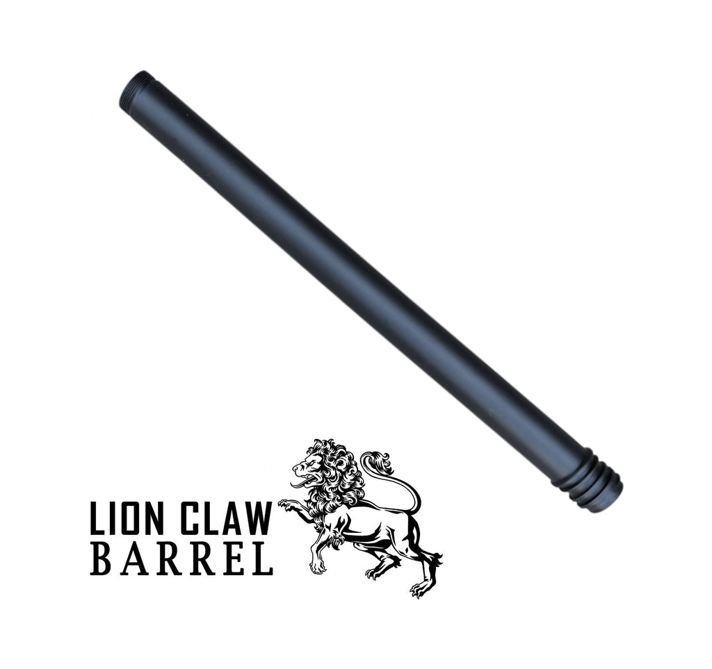 Cañón &quot;LION CLAW&quot;  de 3&quot; a 20&quot; de Longitud con Punta Roscada de 22 mm para Diferentes Marcadoras: Tippmann, BT, Valken, Planet Eclipse, Tacamo, First Strike Etc...
