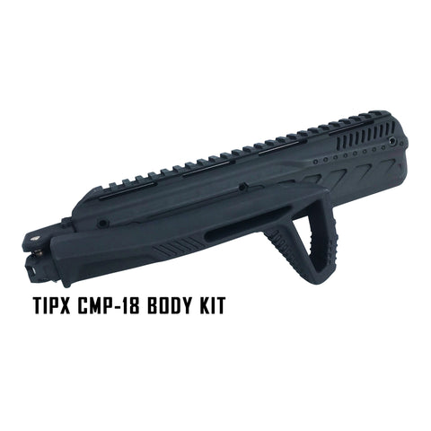 Body Kit Estilo "CMP-18" Para Marcadoras TiPX, con sistemas de rieles 1913 Picatinny + Culata Plegable