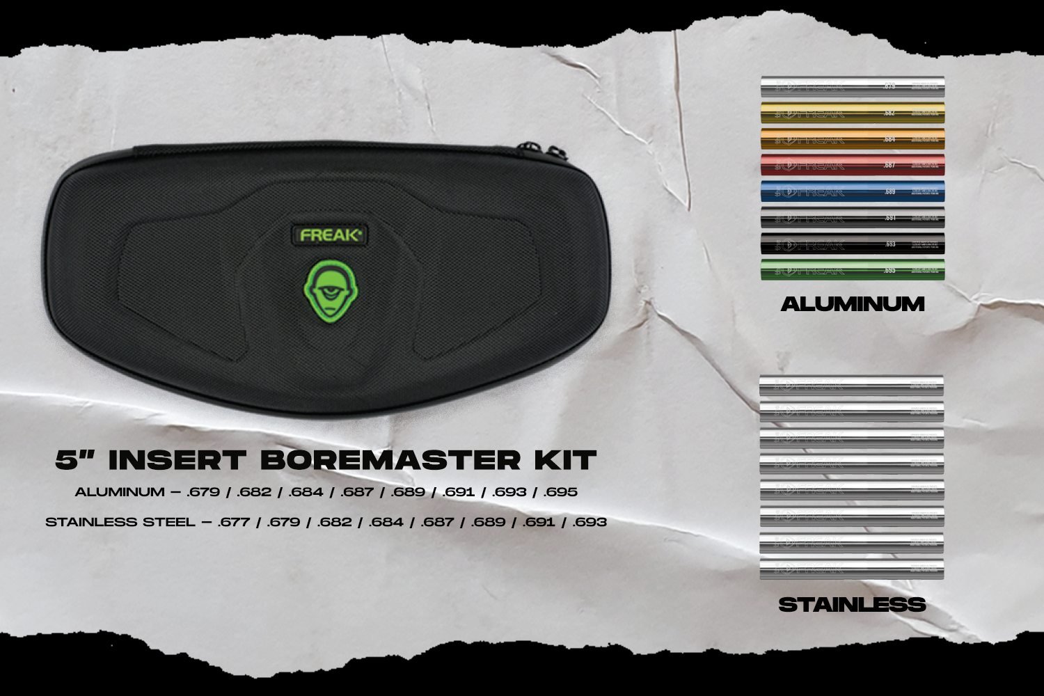 Boremaster Kit - Insertos Freak Original (Stainless - Acero Inoxidable)