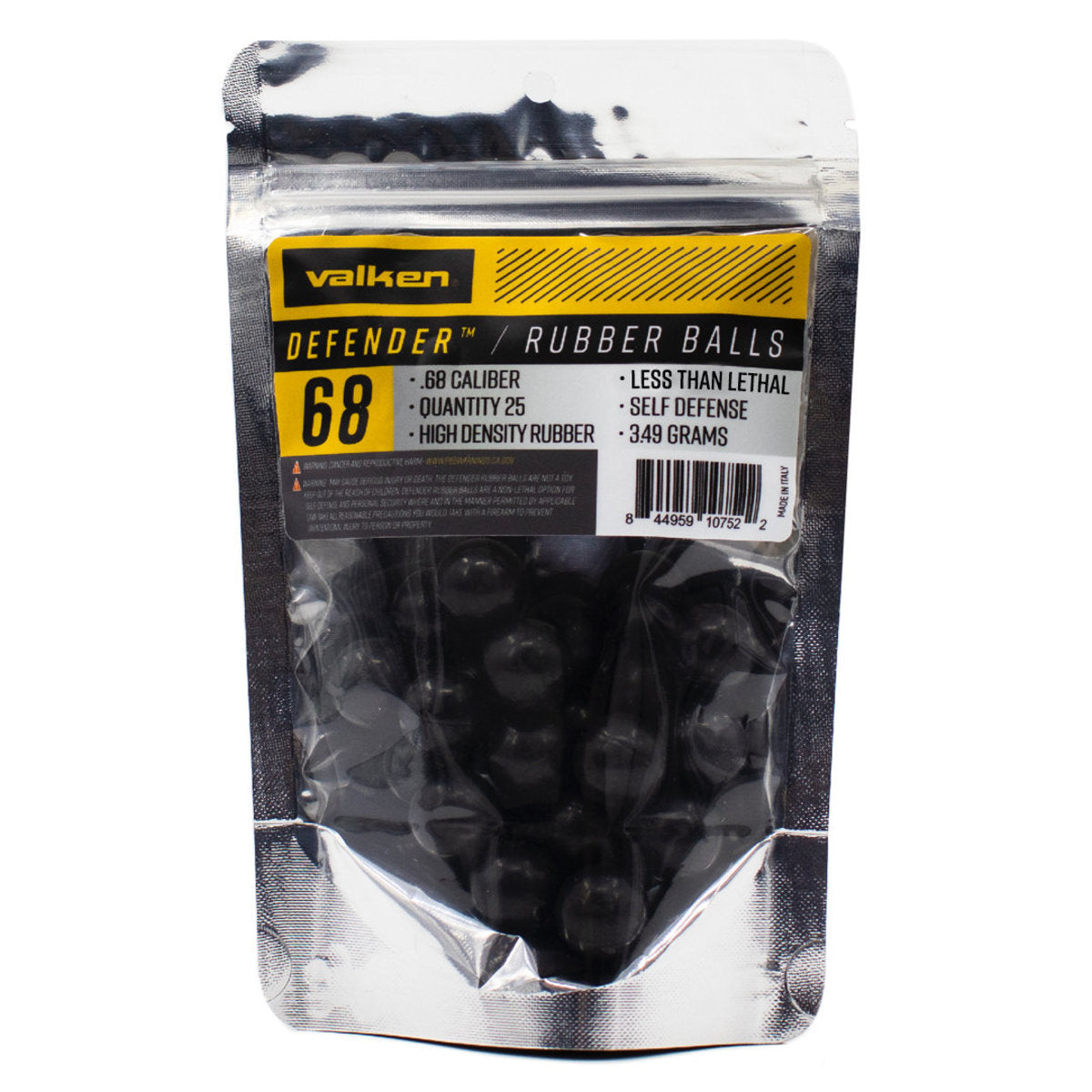 Bolas de Goma de Alta Densidad - Hard Rubber Balls Cal. 0.68 (3.49 gr)